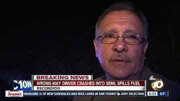 Driver arrested after going wrong way on I-15, crashing into semi