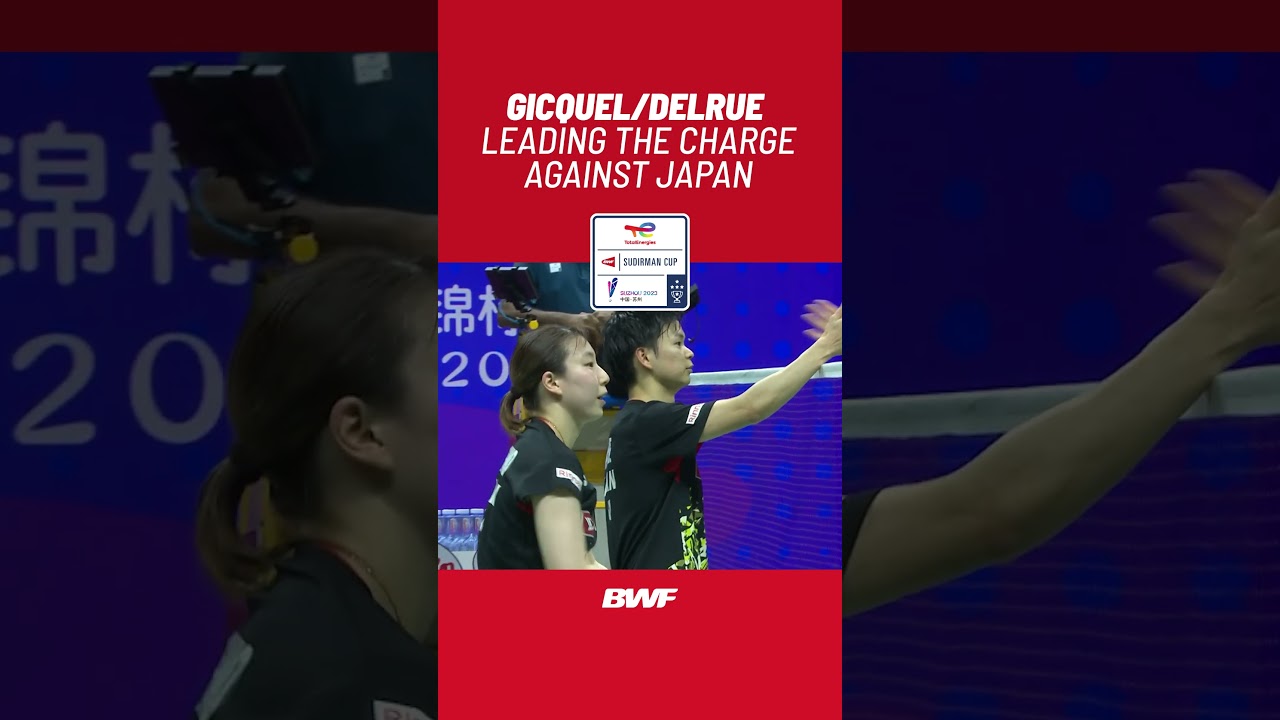 Gicquel/Delrue leading the charge against Japan #shorts #badminton #BWF