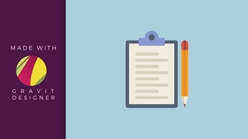 Gravit Designer Howto - Flat Clipboard Icon