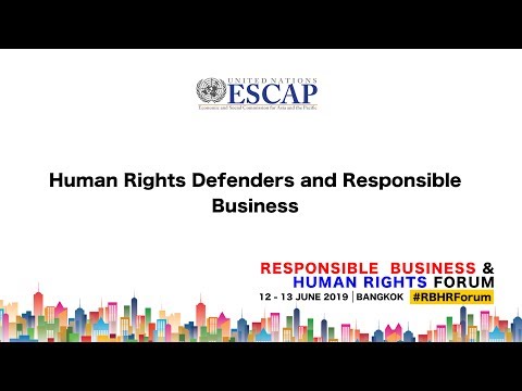 Human Rights Defenders and Responsible Business