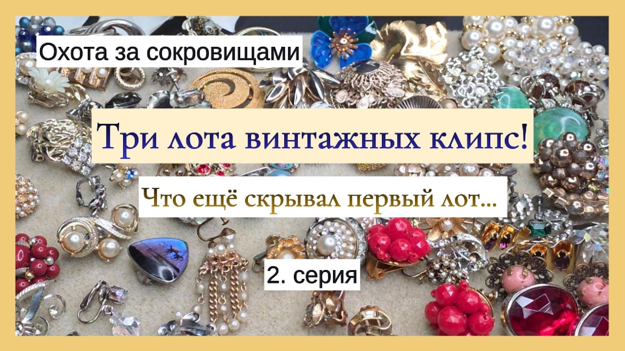 Три лота винтажных клипс! Что ещё скрывал первый лот?