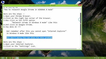 How to relaunch Google Chrome in Windows 8 mode in Windows 8 OS