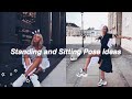 Standing and sitting pose ideas.|| how to pose in pictures || Pose ideas for girls