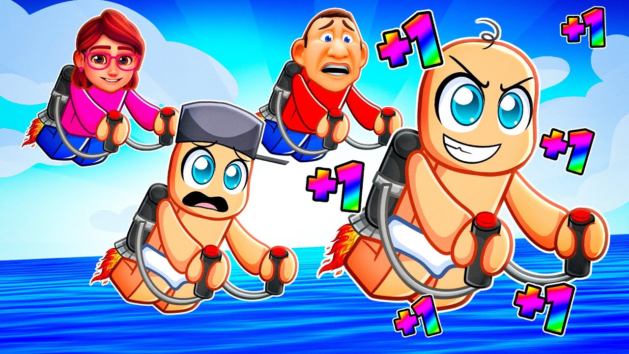 Roblox But EVERY SECOND +1 JET PACK SPEED To Escape!