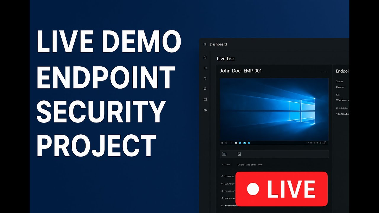 Live Demo: Endpoint Security Project with Real-Time Screen View #RDP # ...