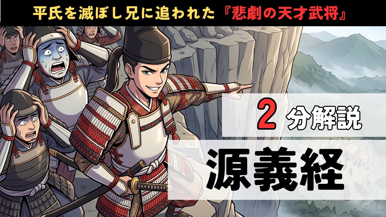 2分解説】平家を滅ぼした天才武将・『源義経』 - YouTube
