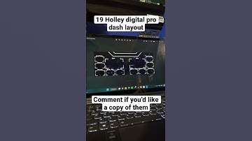 Custom Holley pro dash layouts