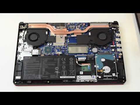 ASUS TUF Gaming FX504 - disassembly and upgrade options
