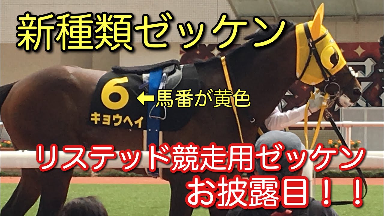 新登場！】リステッド競走用ゼッケンお披露目 - YouTube