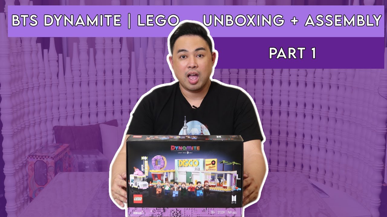 BTS DYNAMITE | LEGO | UNBOXING + ASSEMBLY PART 1! - YouTube