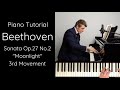 Beethoven "Moonlight" Sonata, Op.27 No.2, iii. Presto Agitato (3rd movement) Tutorial