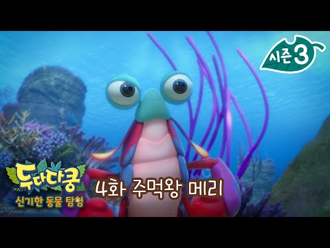 두다다쿵3 <strong>신기한</strong> <strong>동물</strong> 탐험 | 4화 본편 | 주먹왕 메리 | 맨티스쉬림프 | 번개주먹 | Animation for Kids