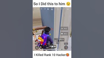 I Killed rank 10 Hacker 🥵🥶 #shorts #funny #conqueror #hacker #bgmi #funny like @JONATHANGAMINGYT
