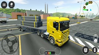 Transporting Heavy Excavator to Construction - Long Trailer Truck Android gameplay screenshot 2