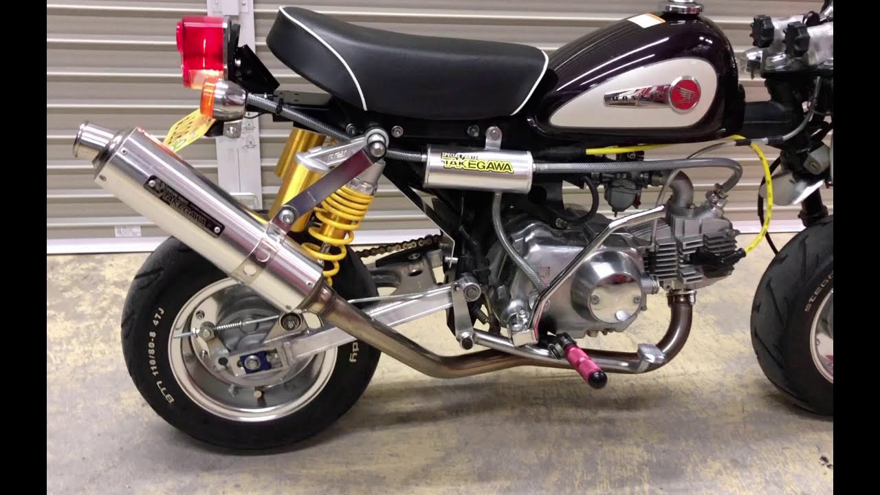 HONDA モンキー マフラー交換 武川ベーシックマフラー monkey 88cc