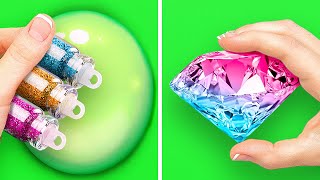 Slime, Glitter, Hot Glue and Resin || Cool Crafts