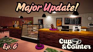 Cup and Counter ☕ Major Cafe Update! New Apartment, Bigger Cafe & Storage | No Commentary - Ep. 6 screenshot 5