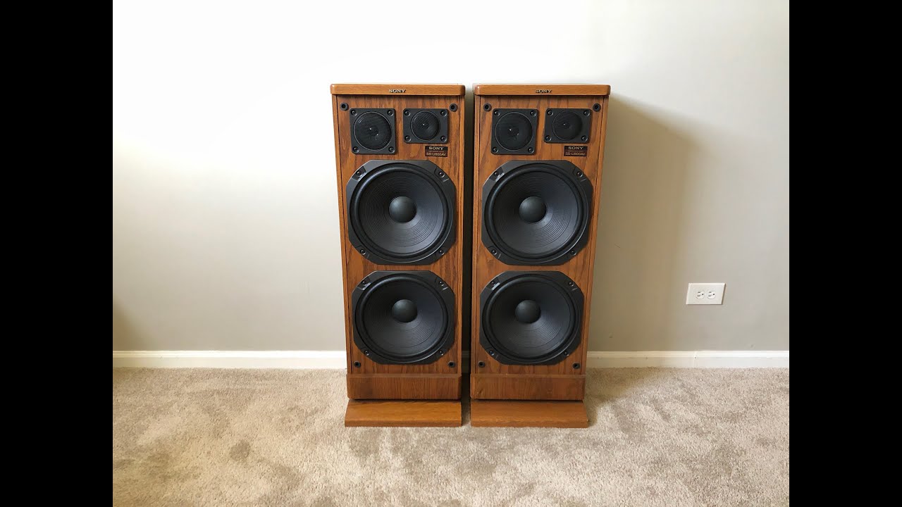 Sony SS-U800AV 3 Way Tower Home Floor Standing Speakers - YouTube