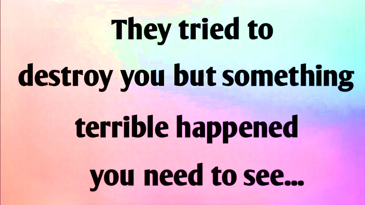 THEY TRIED TO DESTROY YOU BUT