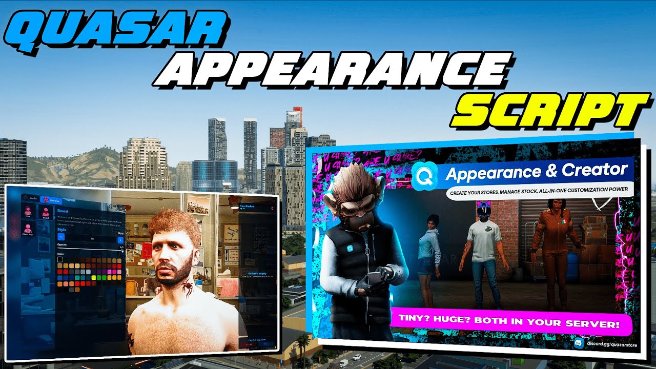 Quasar Appearance Script | Installation and Walkthrough | QBCore/ESX | FiveM Tutorial 