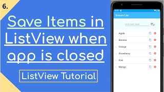 6. Save Grocery List when App is Closed | Extension screenshot 5