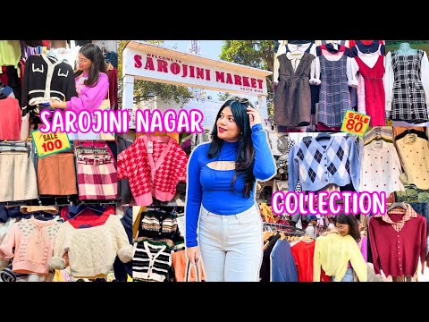 Sarojini Nagar Market Delhi | Latest Collection BEST Shops Tops & Sweaters at ₹80 😱