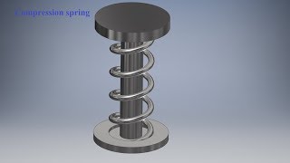 How to simulate Spring animation with inventor 2018