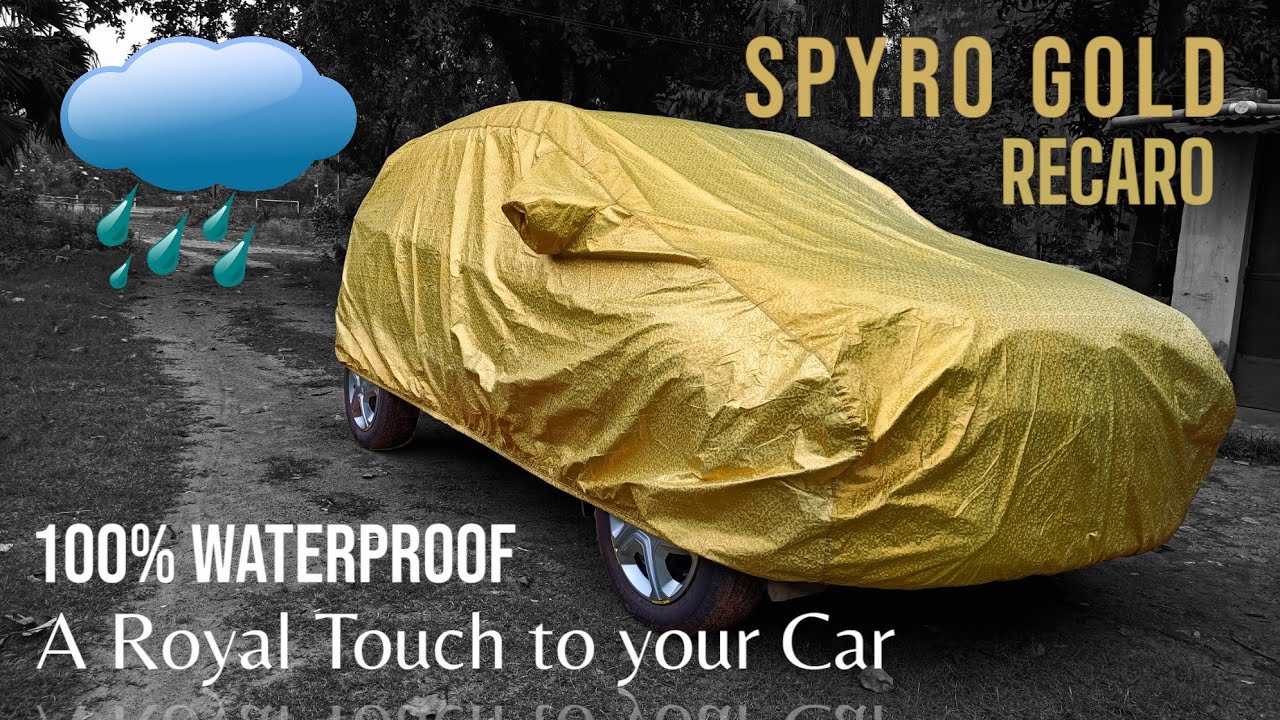 Best 100 waterproof car cover ft. Tata Nexon Coozo Recaro GOLD India's 1st gold car cover