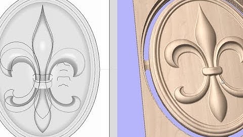 Vectric V10 Tutorials | 3D Toolpaths | Fleur De Lys