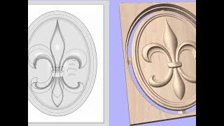 Vectric V10 Tutorials | 3D Toolpaths | Fleur De Lys