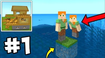 Craft Box Game Tree Multiplayer Survival Walkthrough Part 1 | Craft World Ocean Survival Gameplay