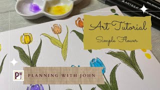 Art Tutorial Simple Flower
