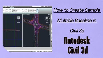 how to create Sample Multiple Baselines in civil 3d #autocadcivil3d #civil3d #autodesk