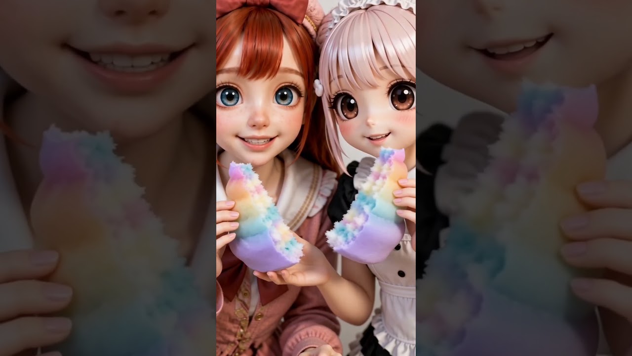 効ã®ãããŽãŒãšã«ã©ãã«ãªé£ã¹ç©ASMRããŠã¿ãã®ðð