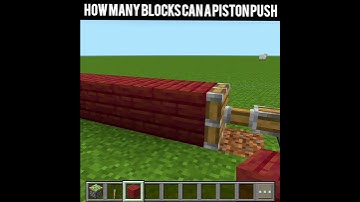 How Many blocks can a piston push 😱