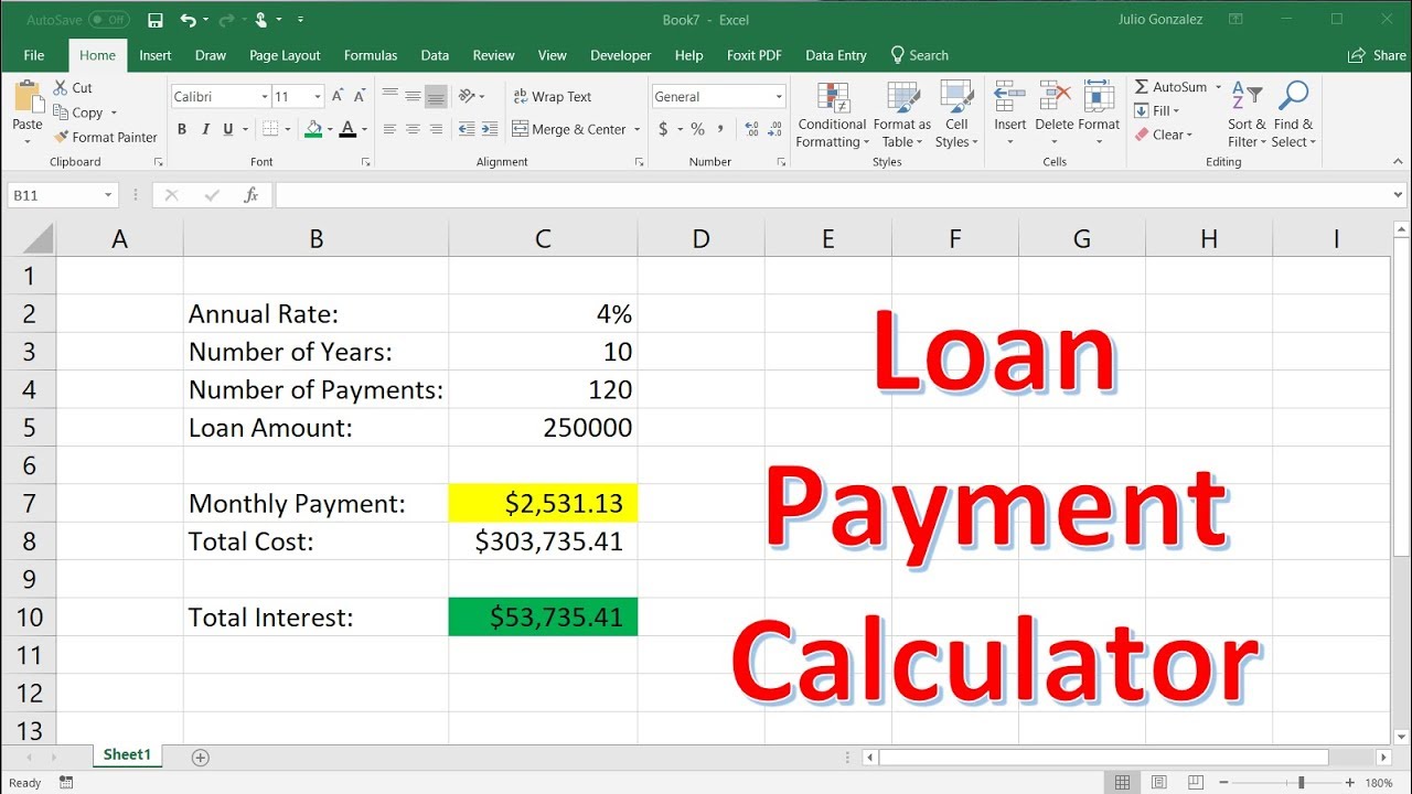 How To Calculate Loan Payments Using The PMT Function In Excel