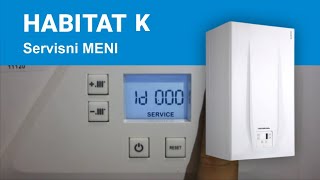 Gasni kotao HABITAT K - servisna uputstva E25 servisni meni