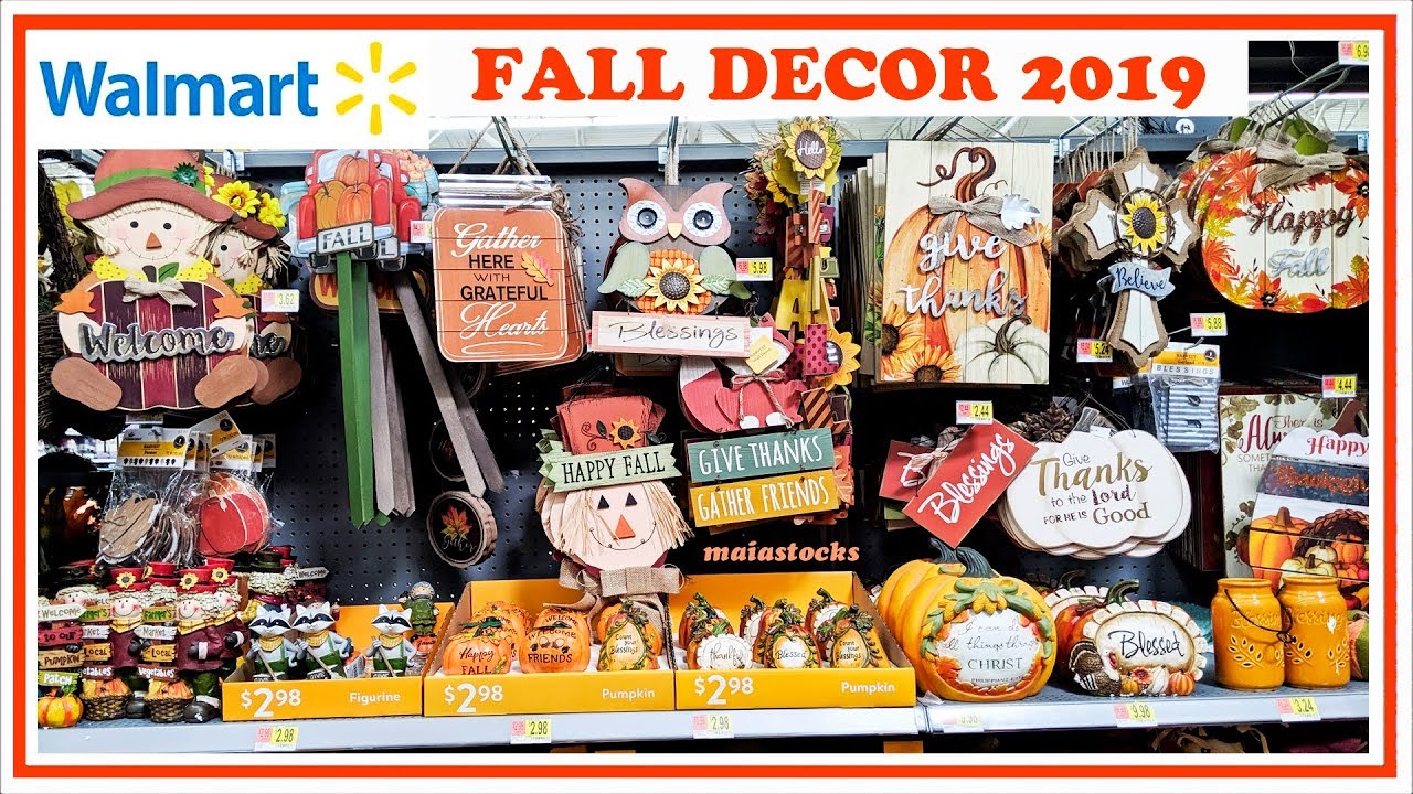 #WALMART FALL 2019 HOME DECOR | Shop with Me - YouTube