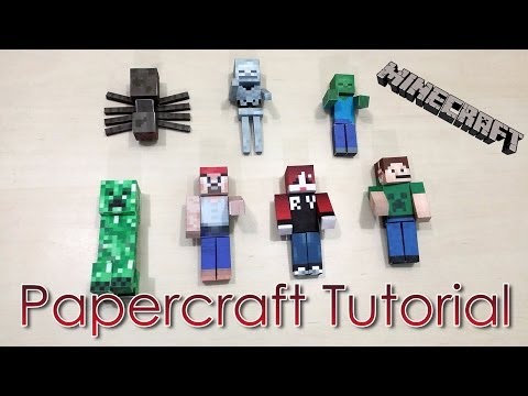 DE PAPEL  Faça o seu Minecraft EM CASA! TUTORIAL - Toy Maker (DIY) 