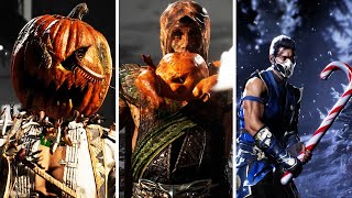 Mortal Kombat 1 - ALL Fatalities (Halloween, Thanksgiving, Winter)