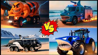 O Din Din Din Brainrot Fire Car Fire Big Car Tralalero Track