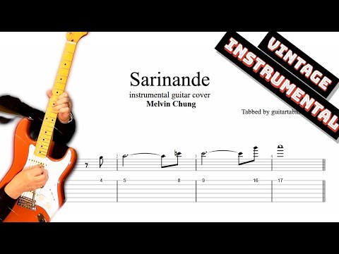 Sarinande TAB - guitar instrumental tab (PDF + Guitar Pro)