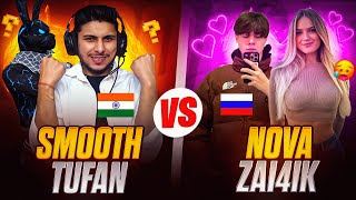 Indian 🇮🇳 Legendary Players Vs  Russian 🇷🇺 YouTuber 😱- Garena Free Fire 🔥