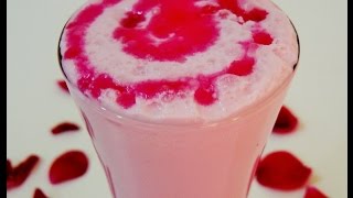 Rose Milk - Quick and Healthy Drink for Kids by madhurasrecipe