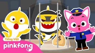 [Mới] Cùng bắt gia đình Cá Mập Trộm Cắp 👮‍♀ Cá Mập Con Baby Shark Pinkfong - Nhạc thiếu nhi