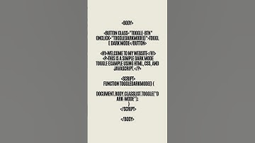 Click Dark Mode Toggle using HTML, CSS & JavaScript! #coding #frontendcourse #frontenddevelopment