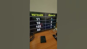Smart Display ระบบเรียกคิว ระบบคิว Queue system คลินิก สถานบริการ ร้านอาหาร ร้านกาแฟ เสียงภาษาไทย