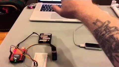 Controlling servo with leap motion via xbee