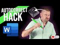 Save time with this simple autocorrect hack (Microsoft Word) #Shorts