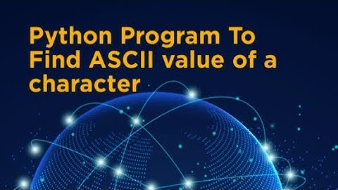 Python Program To Find ASCII value of a character #python #coding #programming #shorts #viral